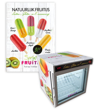 Kleine-vriezer-met-pooster Sprimfruits kleine vriezer
